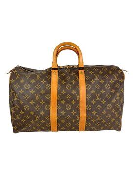 Louis Vuitton Keepall 45 Monogram Canvas Duffle Bag Luggage